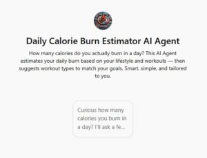 Daily Calorie Burn Estimator AI Agent