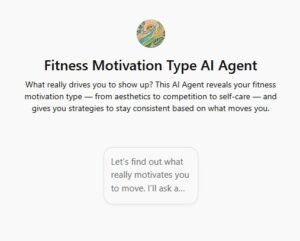 Fitness Motivation Type AI Agent