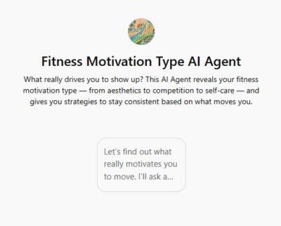 Fitness Motivation Type AI Agent
