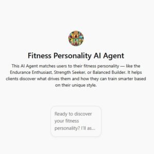 Fitness Personality AI Agent