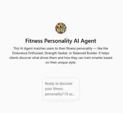 Fitness Personality AI Agent