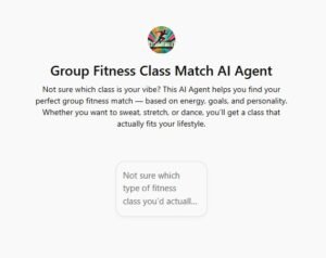 Group Fitness Class Match AI Agent
