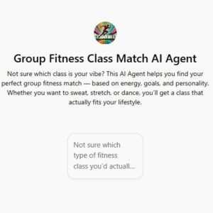 Group Fitness Class Match AI Agent