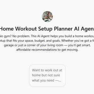 Home Workout Setup Planner AI Agent