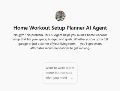 Home Workout Setup Planner AI Agent