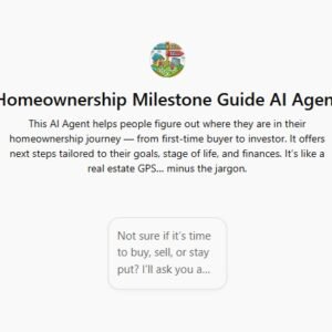 Homeownership Milestone Guide AI Agent