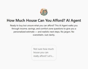 How Much House Can You Afford? AI Agent
