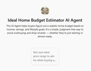 Ideal Home Budget Estimator AI Agent