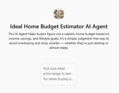 Ideal Home Budget Estimator AI Agent
