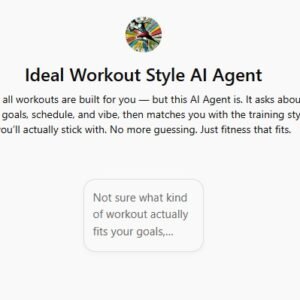 Ideal Workout Style AI Agent