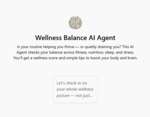 Wellness Balance AI Agent
