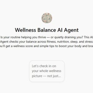 Wellness Balance AI Agent