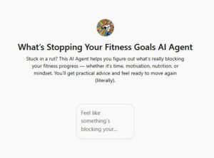 What’s Stopping Your Fitness Goals AI Agent