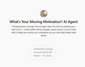 What’s Your Moving Motivation? AI Agent