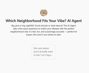Which Neighborhood Fits Your Vibe? AI Agent