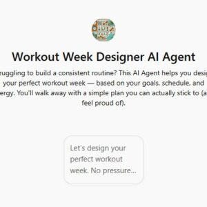Workout Week Designer AI Agent