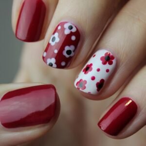 nail art, manicure, nails, nail polish, cuticles, red manicure, red nail art, floral nail art, floral nails, flowers, fingernails, color, flower wallpaper, polish, woman, beautiful flowers, hand, nail spa, style, glamour, female, natural nails, flower background, nature, elegant nails